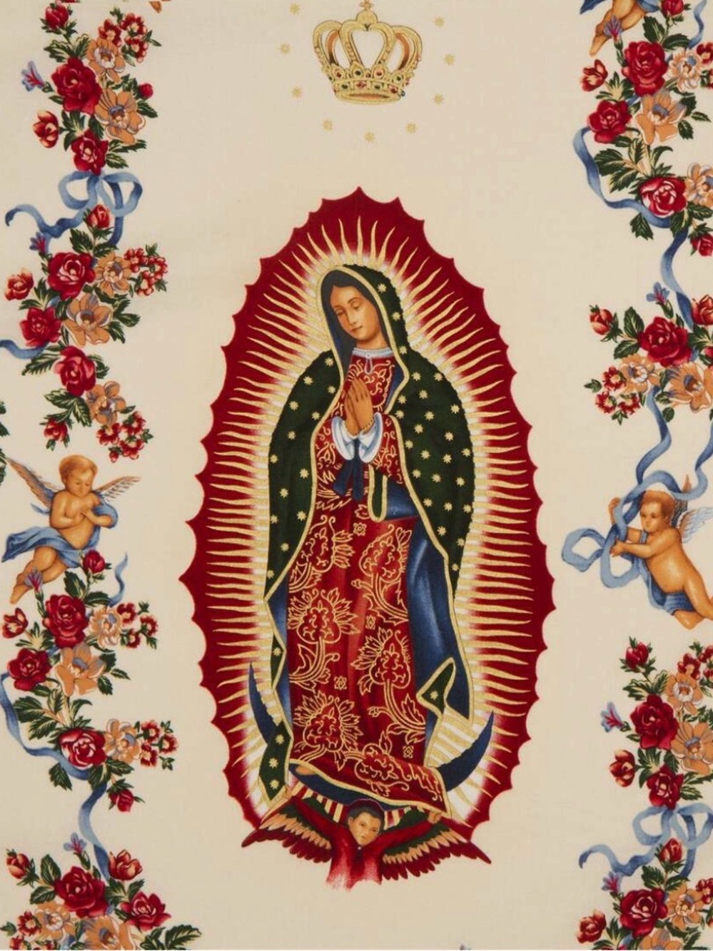 “Virgin of guadelupe” Alexander Henry fabric 2003–28Lx44W